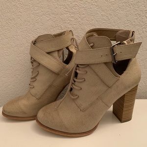 Call it Spring lace up booties